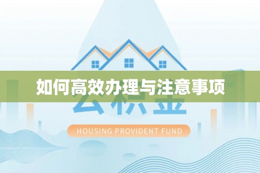 上杭如何高效办理与注意事项