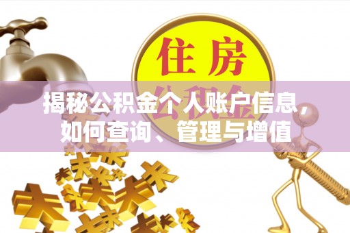 上杭揭秘公积金个人账户信息，如何查询、管理与增值