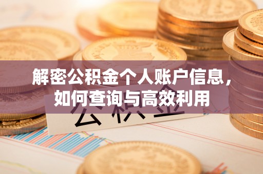 上杭解密公积金个人账户信息，如何查询与高效利用
