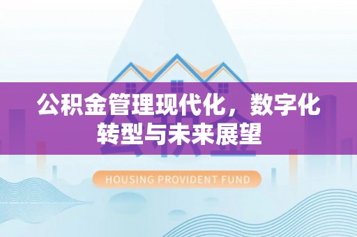 上杭公积金管理现代化，数字化转型与未来展望