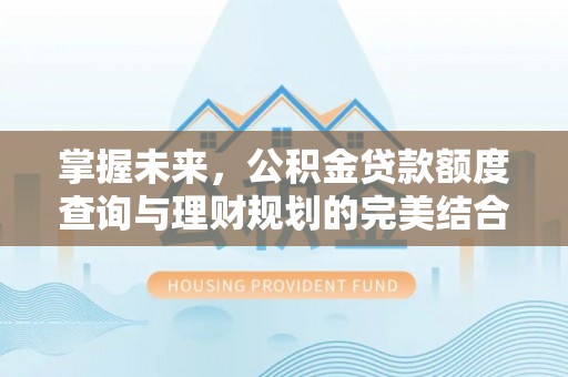 上杭掌握未来，公积金贷款额度查询与理财规划的完美结合