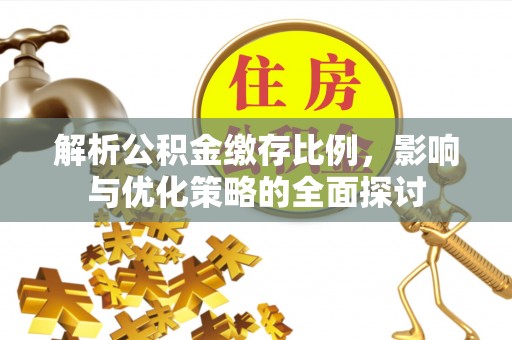 上杭解析公积金缴存比例，影响与优化策略的全面探讨