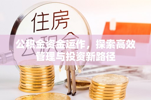 上杭公积金资金运作，探索高效管理与投资新路径